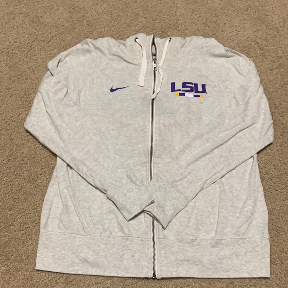 white nike lsu hoodie